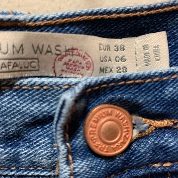 Zara Premium Wash High Waist Shorts - Picture 4 of 7